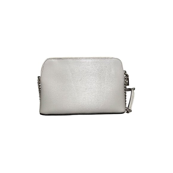 DKNY Silver Crossbody Bag With Chain Strap & Adjustable Leather Strap - Picture 5 of 14